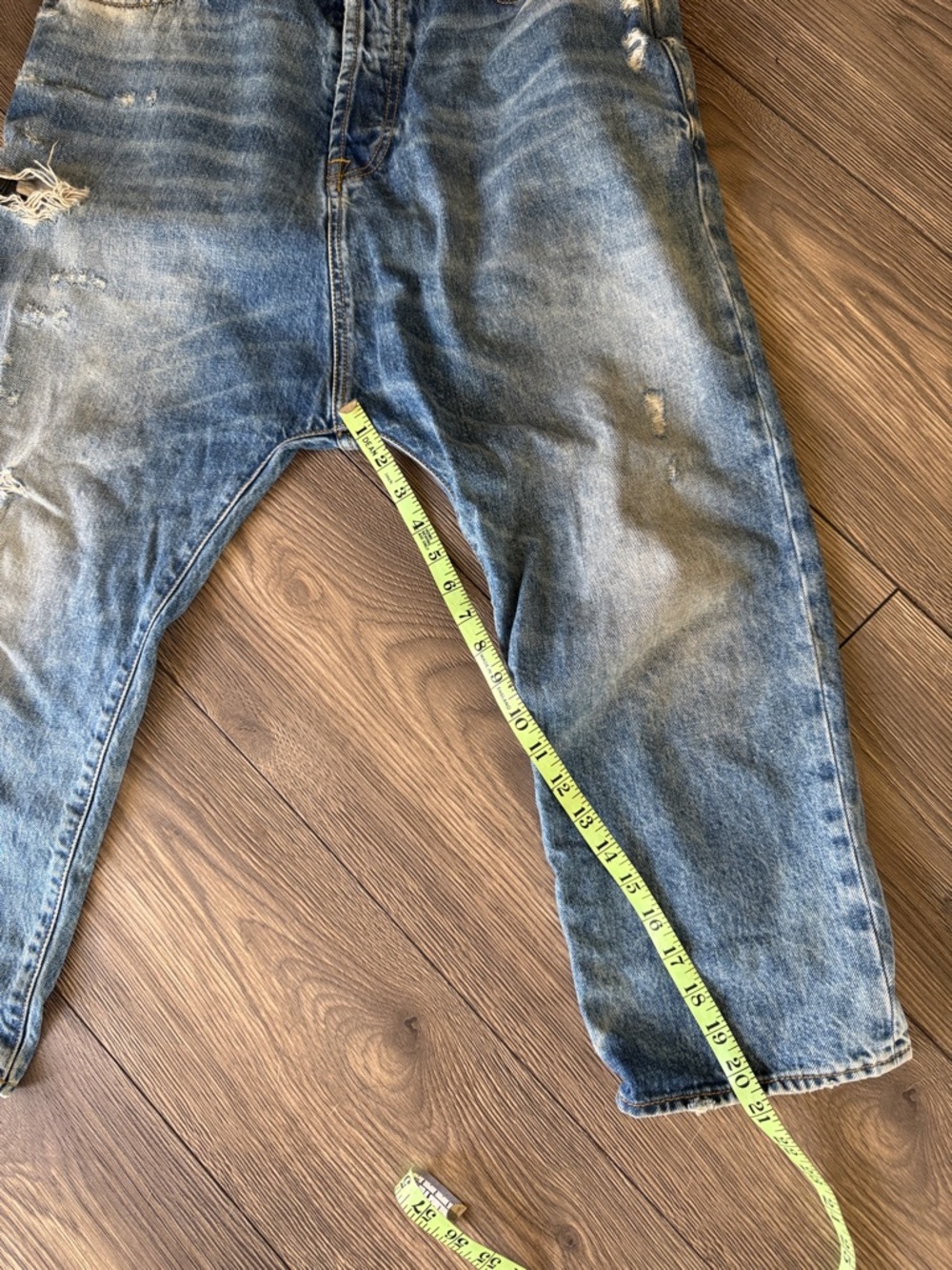 R13 Tailored Drop Jeans in Bain Size 28 - Picture 15 of 16
